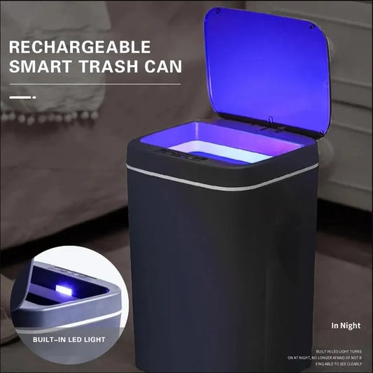 Smart LED Automatic Trash Can